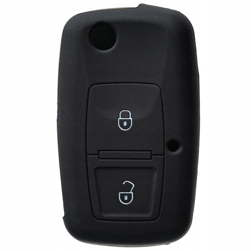 ETUI SILIKONOWE POKROWIEC OCHRONNY NA KLUCZYK VW SKODA SEAT CZARNE