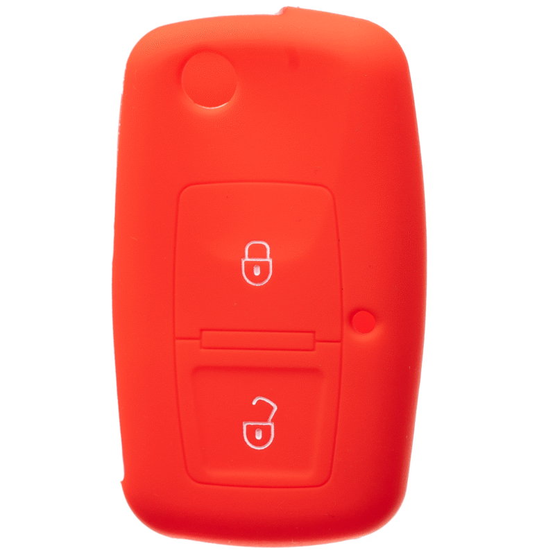 ETUI SILIKONOWE POKROWIEC OCHRONNY NA KLUCZYK VW SKODA SEAT CZERWONE