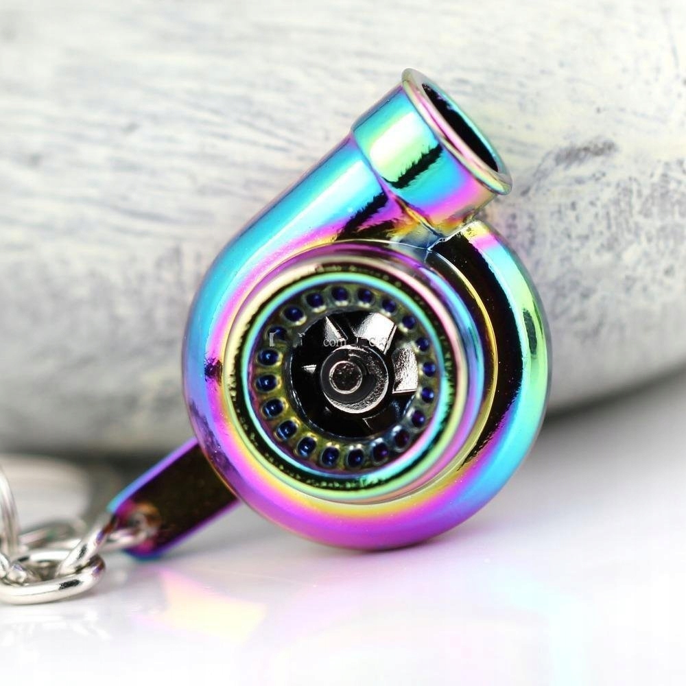 BRELOK BRELOCZEK DO KLUCZY TURBO TURBINA RAINBOW - obrazek 2