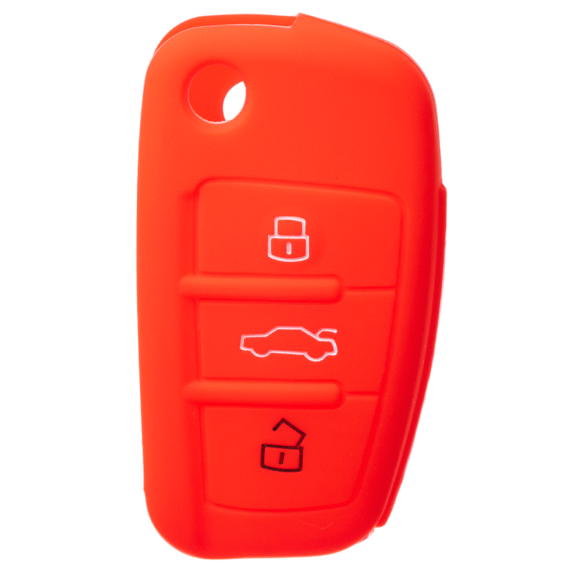 ETUI OCHRONNE OBUDOWA NA KLUCZYK DO AUDI A2 A3 A4 A6 A8 Q3 Q5 CZERWONY CASE