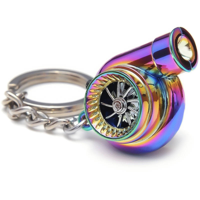 BRELOK BRELOCZEK DO KLUCZY TURBO TURBINA RAINBOW