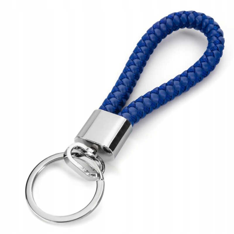 BRELOK NYLONOWY ZAWIESZKA SMYCZKA KLUCZY NIEBIESKI