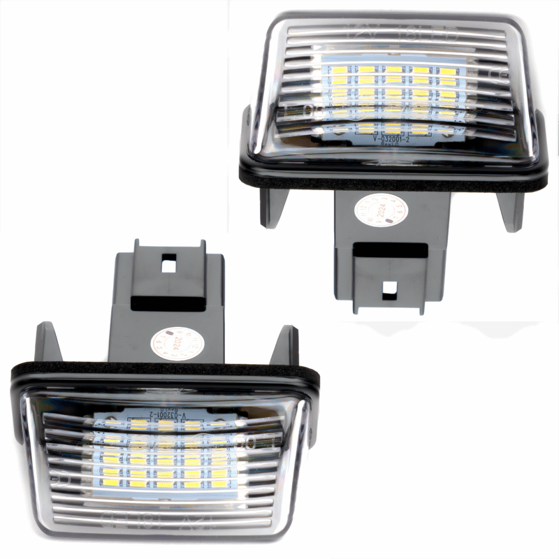 Oświetlenie Tablicy Rejestracyjnej Lampki LED Peugeot 206 207 307 308 407