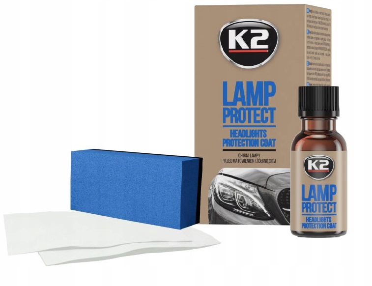 K2 Lamp Protect ZESTAW PŁYN OCHRONNY DO REGENERACJI POLEROWANIA REFLEKTORÓW