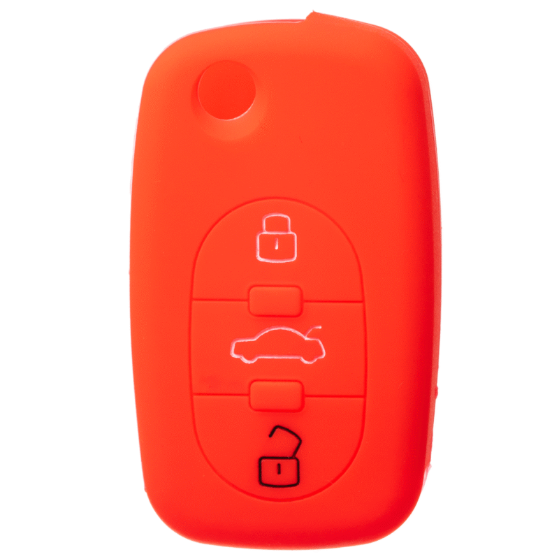 ETUI OBUDOWA POKROWIEC SILIKONOWY NA KLUCZYK DO AUDI A2 A3 A4 A6 czerwony