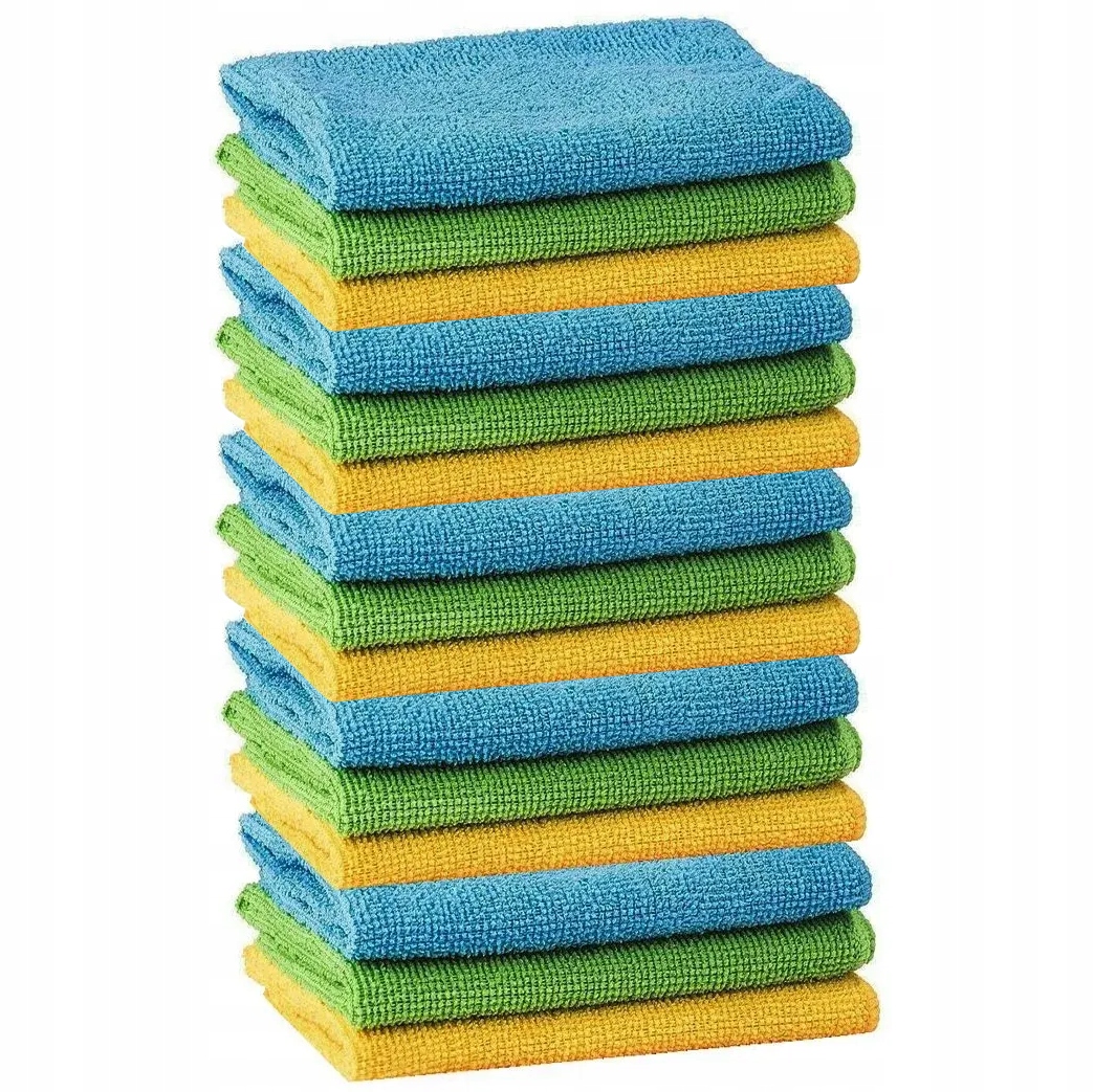 15x ŚCIERKI SZMATKI MIKROFIBRA DO CZYSZCZENIA AUTA