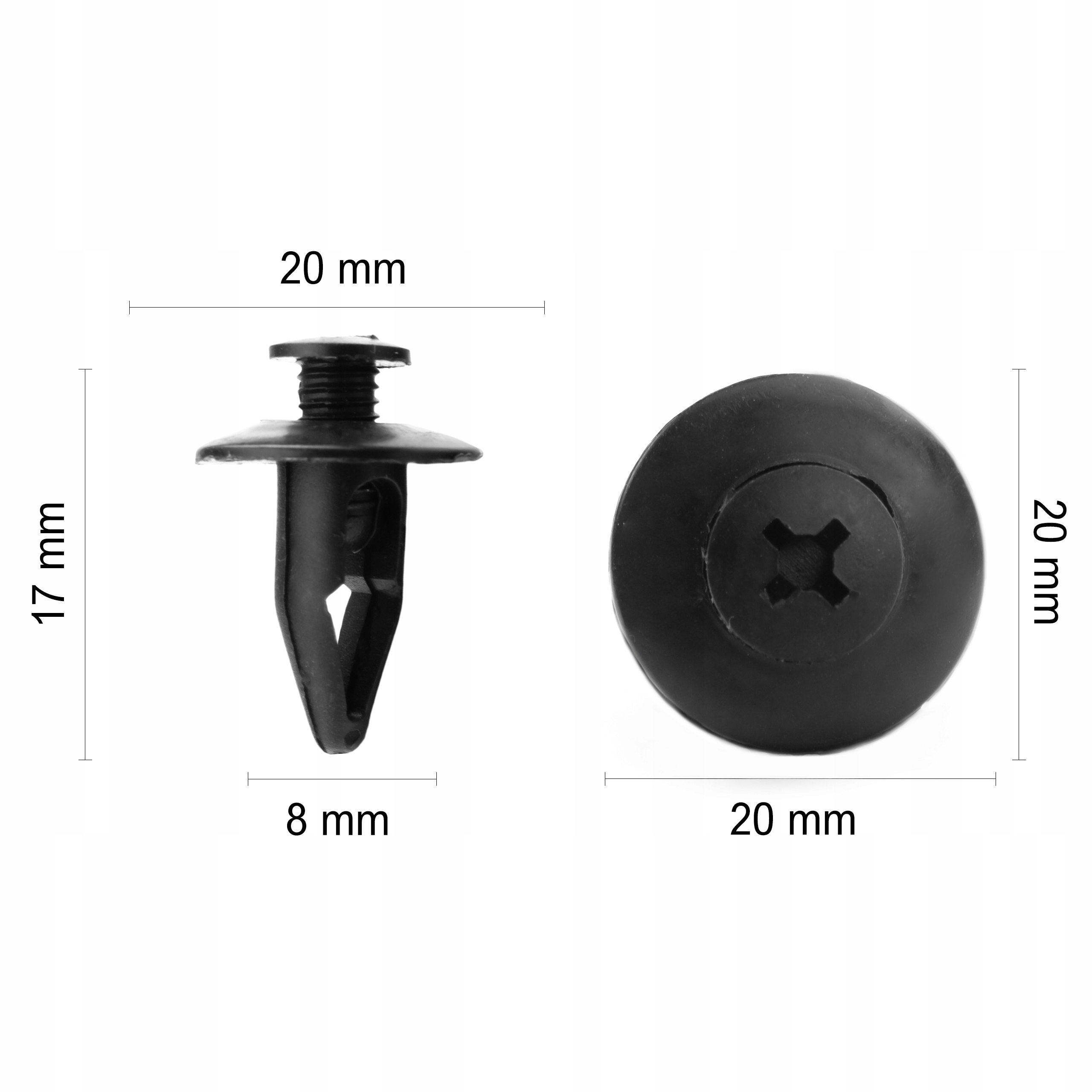 10x SPINKA KOŁEK ROZPOROWY FORD MAZDA NISSAN 8mm - obrazek 3