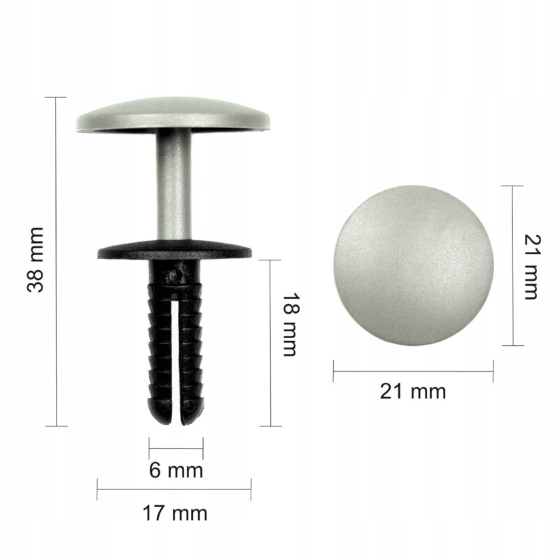1x SPINKA KOŁEK ROZPOROWY TAPICERKI UNIWERSALNY 6 mm