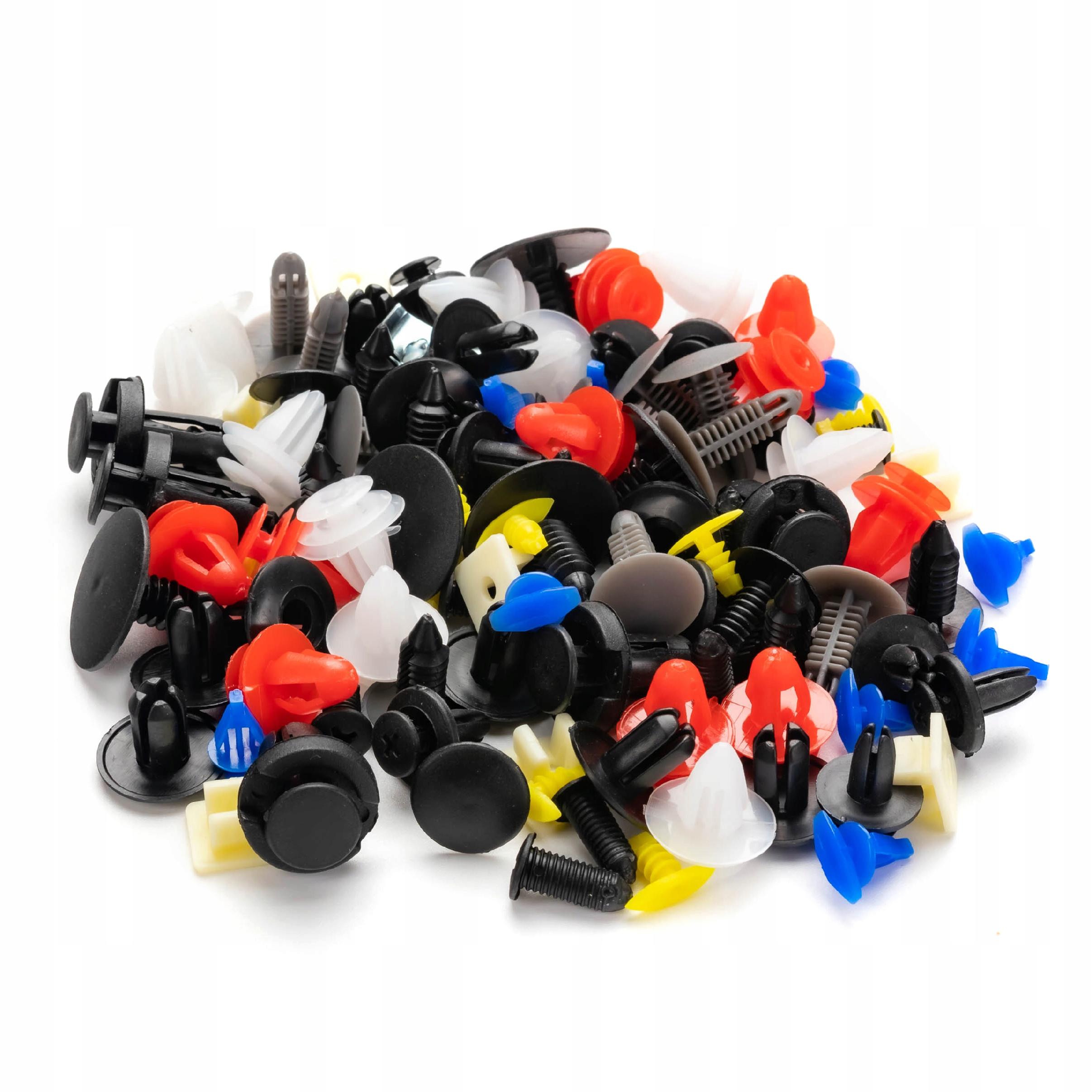 ZESTAW UNIWERSLANYCH SPINEK SAMOCHODOWYCH 100 SZT - obrazek 2