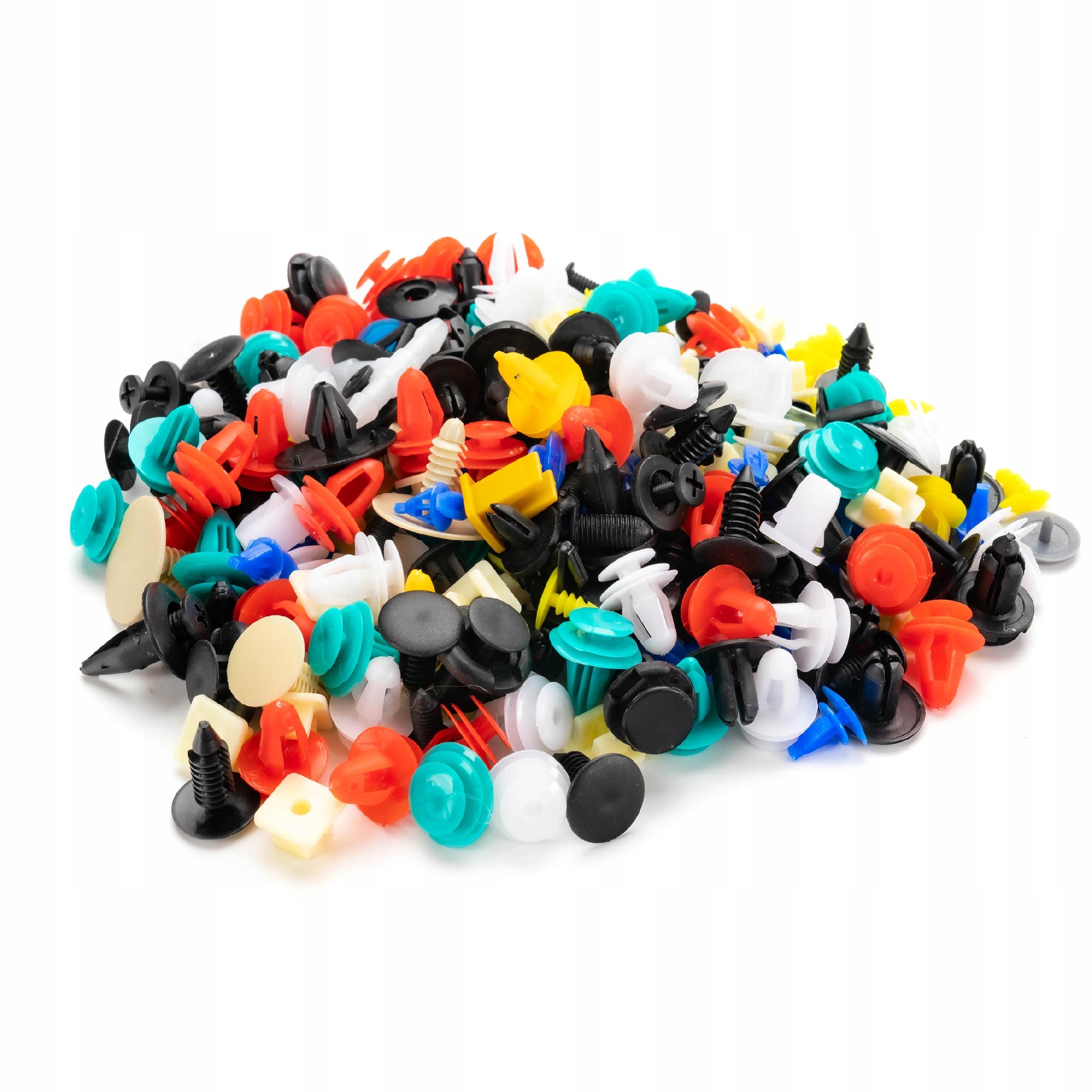 ZESTAW UNIWERSALNYCH SPINEK SAMOCHODOWYCH 200 SZT - obrazek 2