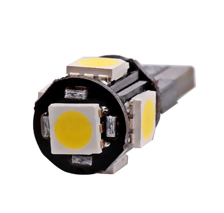 LED Żarówka W5W T10 5xSMD Postojowa Tablicy P-ń