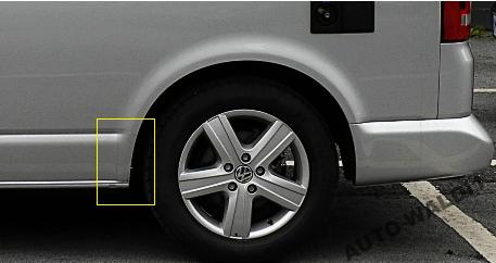 NALEPKA OCHRONNA BŁOTNIKA LEWA T5 MULTIVAN CARAVELLE - obrazek 2