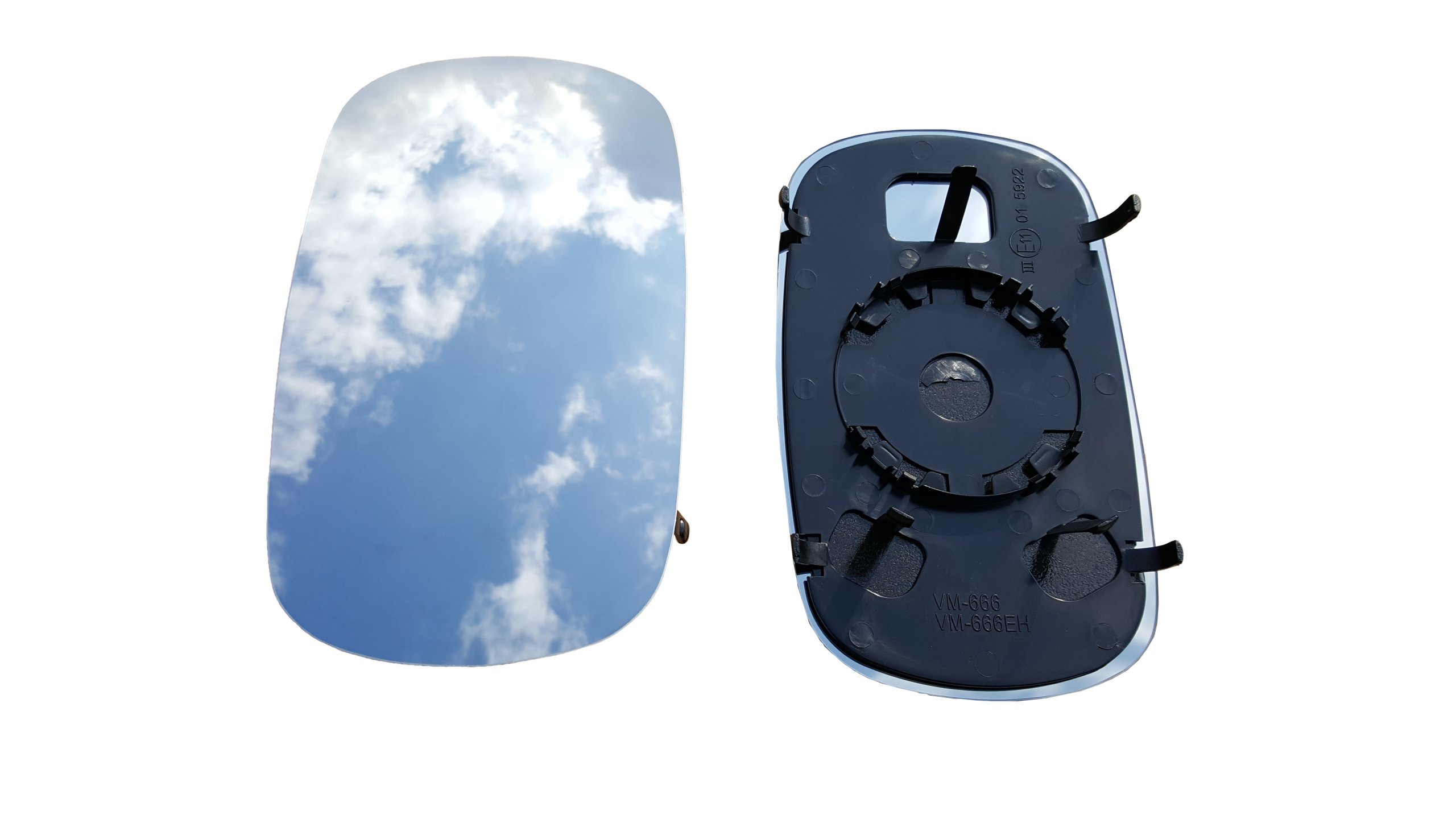 WKŁAD LUSTERKA FIAT DOBLO 2001-2010 LEWY / PRAWY - obrazek 2