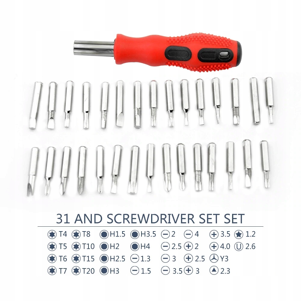 WKRĘTAKI PRECYZYJNE TORX IMBUS ŚRUBOKRĘTY 31 SZTUK - obrazek 3