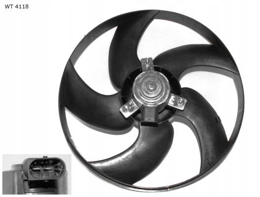 WENTYLATOR CHŁODNICY PEUGEOT 206 1,1 1,4 1,6 2,0 - obrazek 2