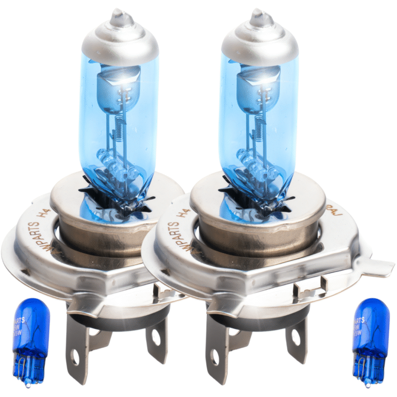 2x ŻARÓWKA H4 + W5W 12V 60W E4 KSENON ZIMNY BIAŁY