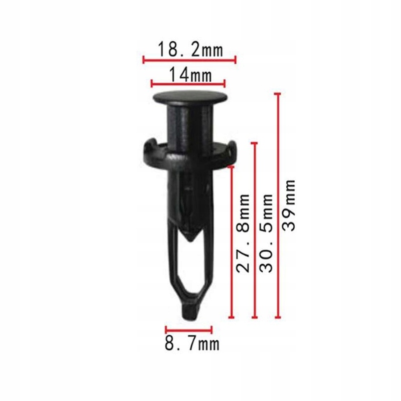 1x SPINKA KOŁEK ZDERZAKA TOYOTA AVENSIS AURIS