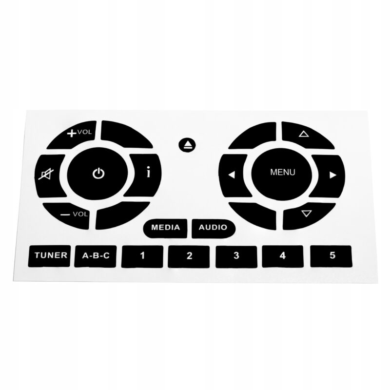 NAKLEJKI NAPRAWCZE NA PRZYCISKI RADIA FIAT 500 07-