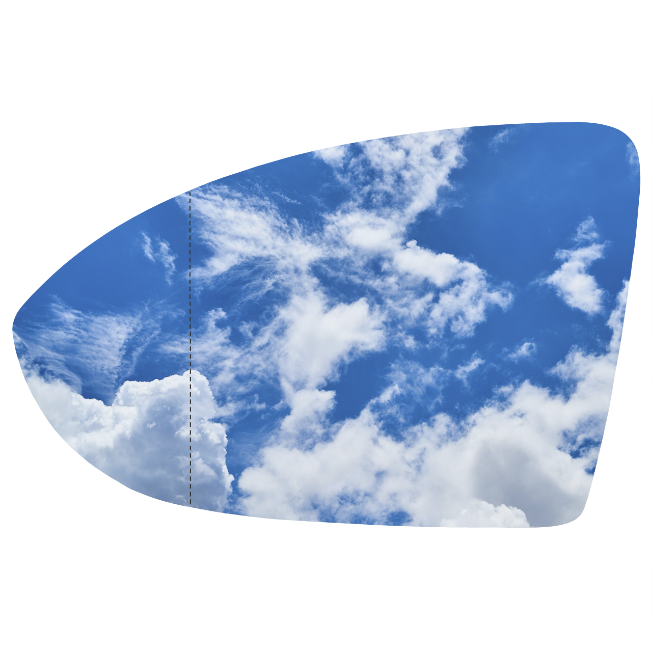 WKŁAD LUSTERKA LEWY GOLF 7 SPORTSVAN 2012-2017 Pń - obrazek 2