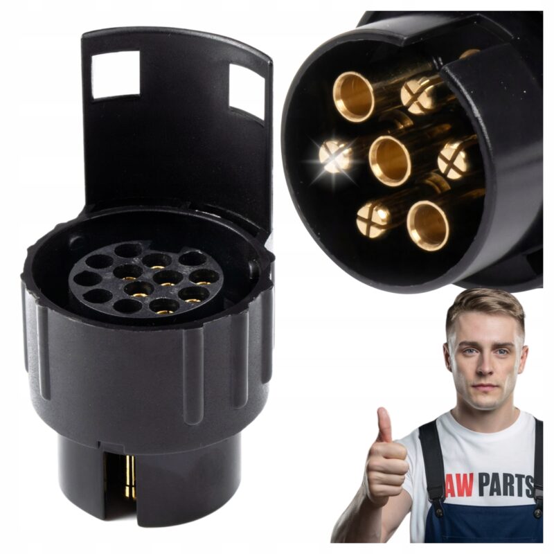 Przejściówka Adapter Redukcja Gniazda Wtyk Hak 7/13 PIN Przyczepy Samochodu