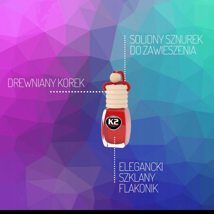 K2 VENTO SOLO ZIELONE JABŁKO ZAPACH SAMOCHODOWY - obrazek 3