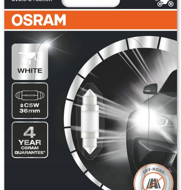 OSRAM LEDRIVING ŻARÓWKA C5W 12V 6000K 36MM BIAŁA
