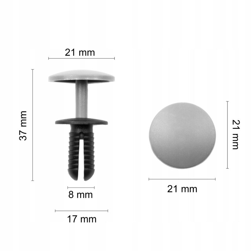 1x SPINKA KOŁEK ROZPOROWY TAPICERKI UNIWERSALNY 8 mm