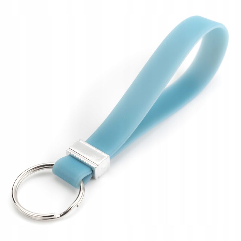 BRELOK SILIKONOWY SMYCZKA DO KLUCZY AUTA BŁĘKITNY