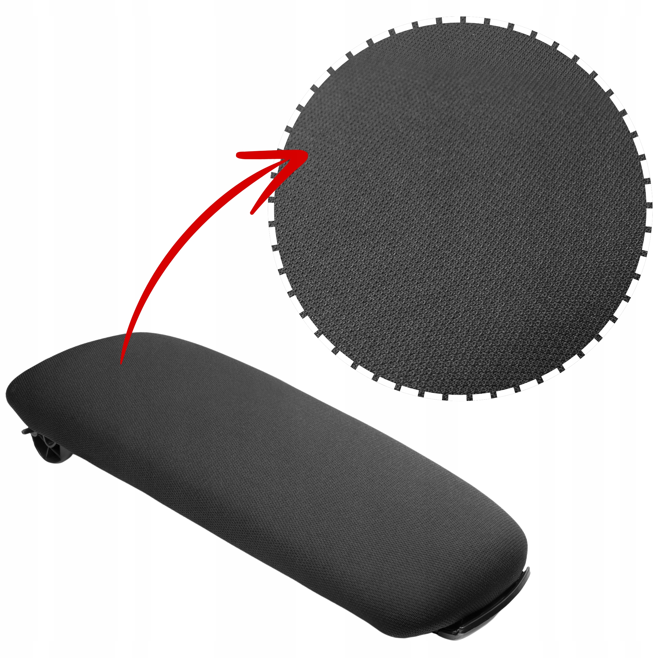 Klapka Dekielek Podłokietnik Do Audi A4 B6 B7 Exo Czarna Tkanina - obrazek 4