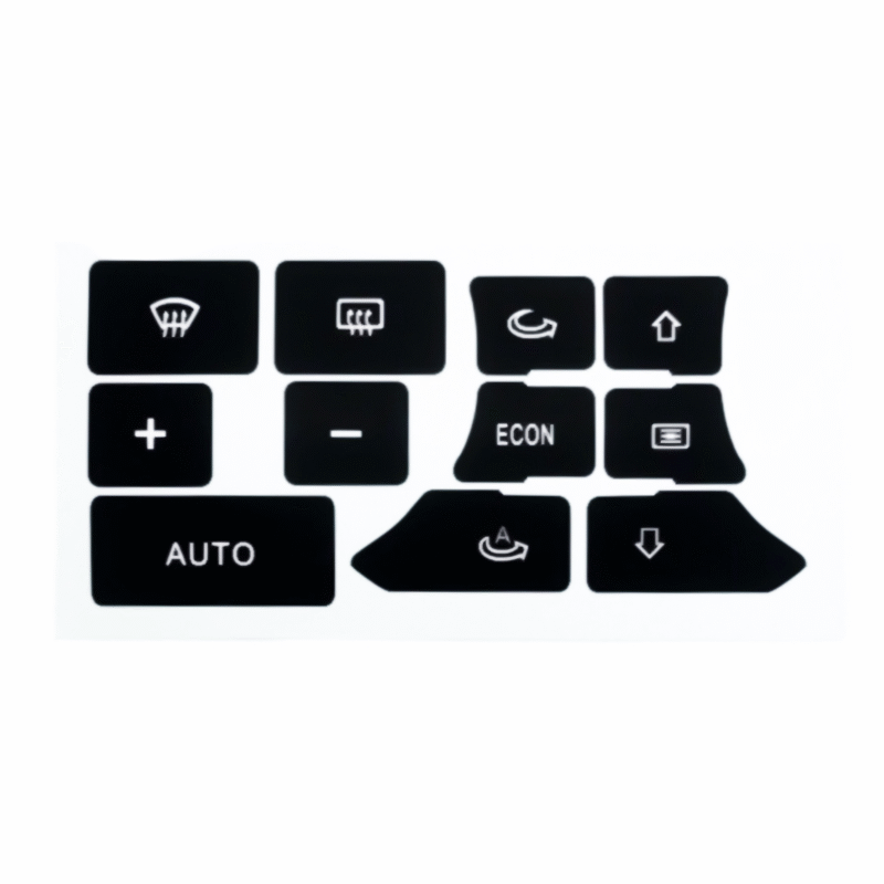NAKLEJKI NAPRAWCZE NA PANEL KLIMATRONIK KLIMY DO AUDI A3 8P 2003-2012
