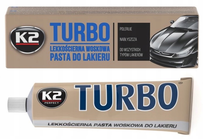 K2 TURBO PASTA DO LAKIERU WOSKOWA POLERKA 120g