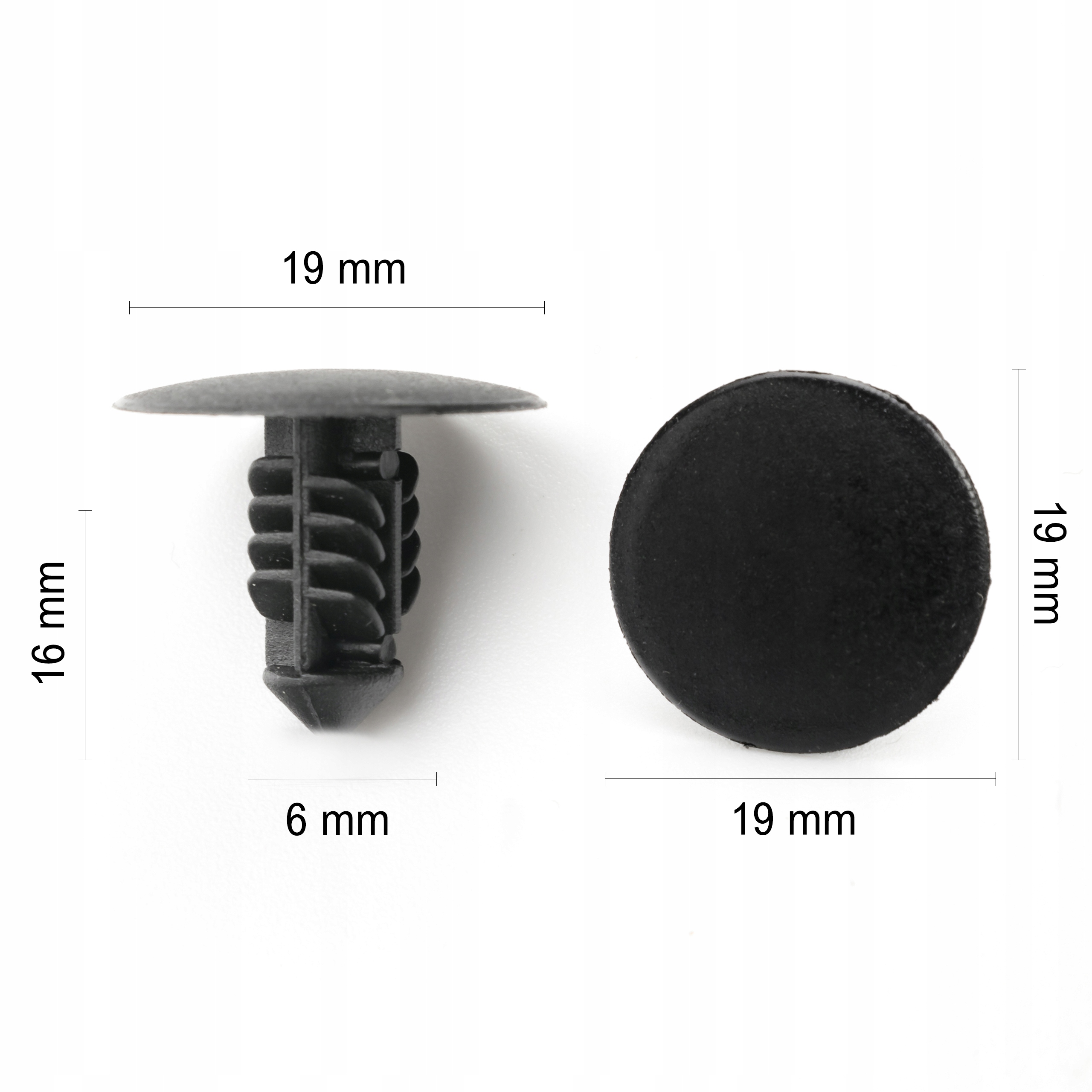 10x SPINKA WYGŁUSZENIA MASKI SILNIKA RENAULT DACIA - obrazek 2