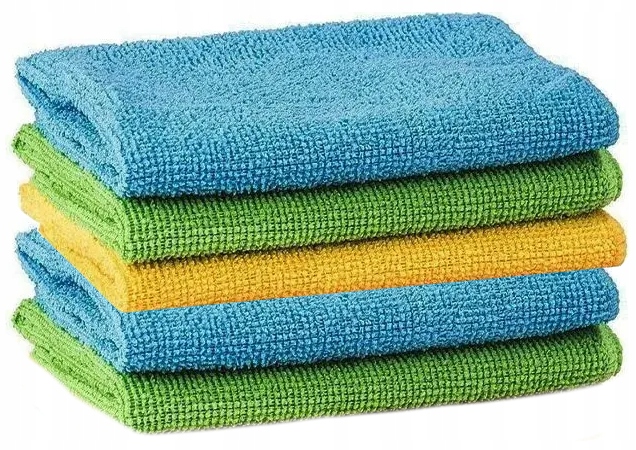 5x ŚCIERKI SZMATKI MIKROFIBRA DO CZYSZCZENIA POLEROWANIA AUTA SAMOCHODU