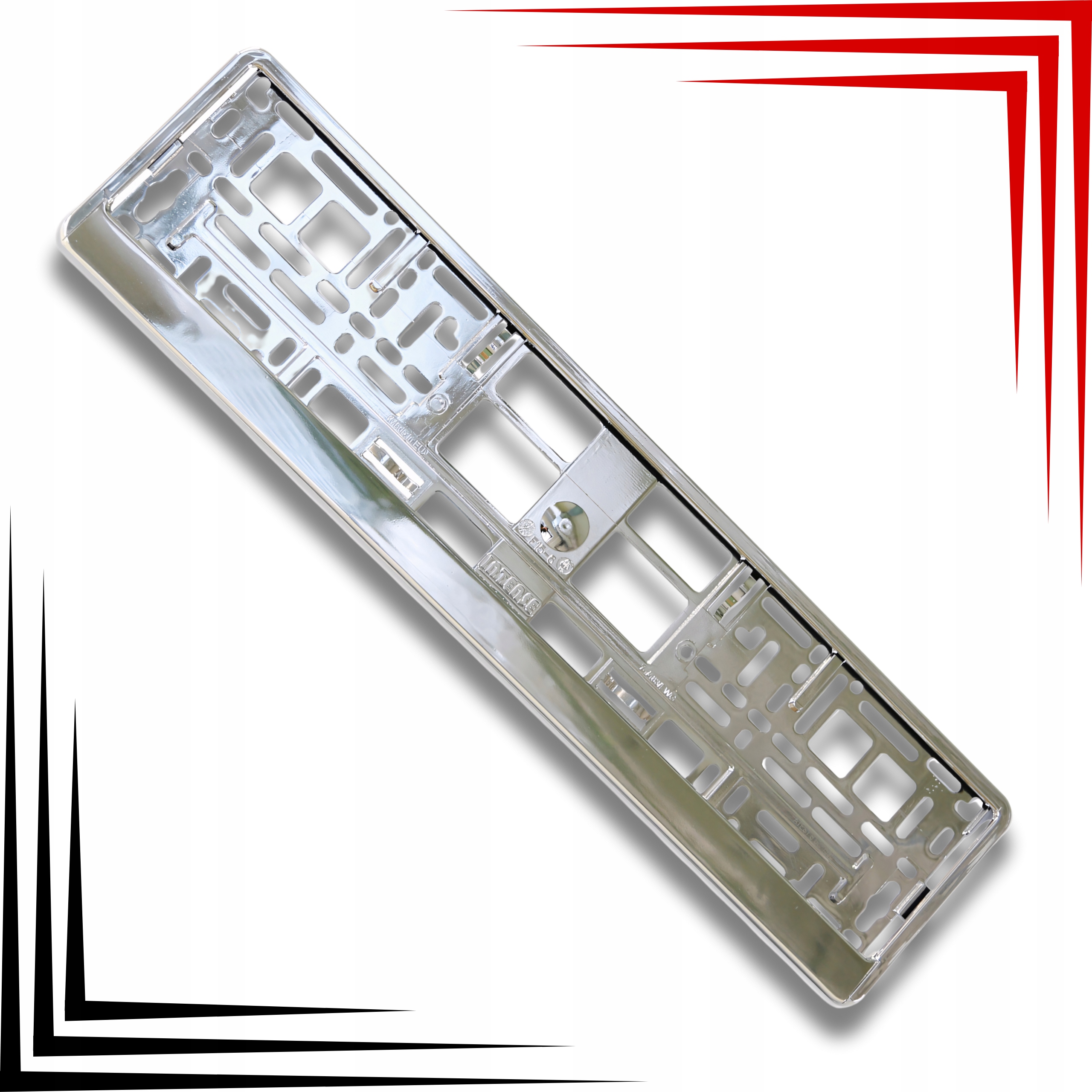 Ramka Tablicy Rejestracyjnej Metalizowana Srebrna - obrazek 2