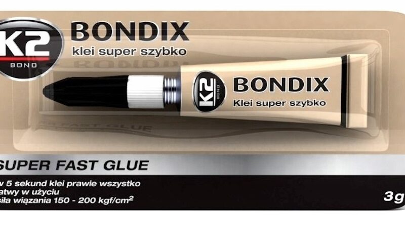 1x K2 Bondix Błyskawiczny klej Szybki Glue Do Drewna Gumy Plastiku