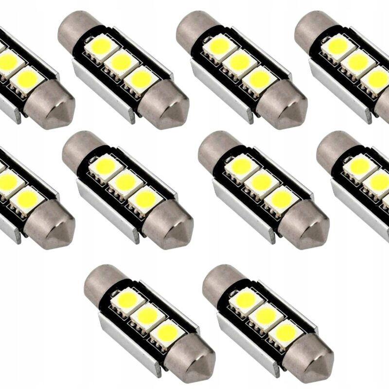 Żarówka C5W C10W 36mm LED 3SMD RURKA CANBUS 10 SZT