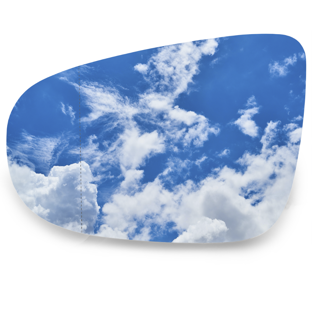 WKŁAD LUSTERKA LEWY GOLF VI TOURAN 08-2014 GRZANY - obrazek 2