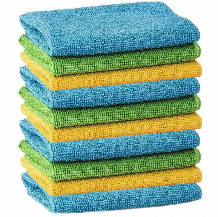 10x ŚCIERKI SZMATKI MIKROFIBRA DO CZYSZCZENIA AUTA