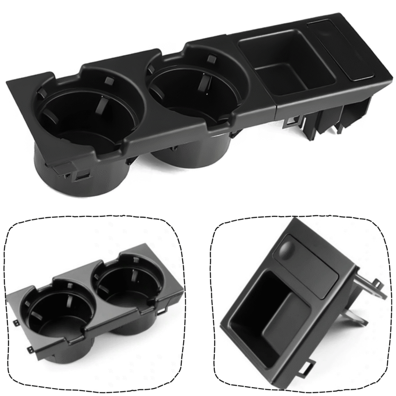 UCHWYT NA KUBKI NAPOJE CUPHOLDER MONETNIK DO BMW E46 ZESTAW 51168217953