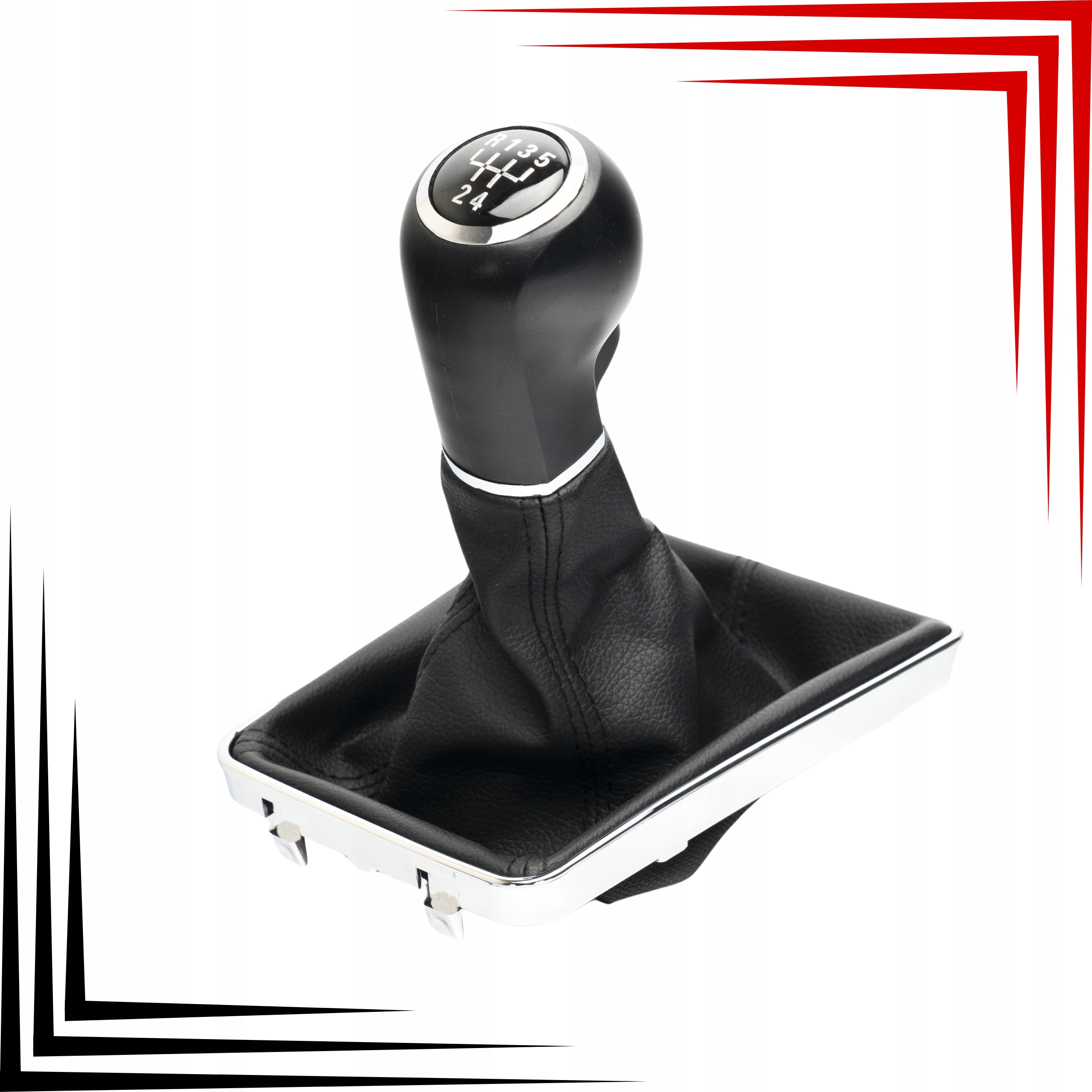 Gałka Zmiany Biegów Z Mieszkiem Komplet Do Opel Astra H 3 III R + 5 Biegów - obrazek 2