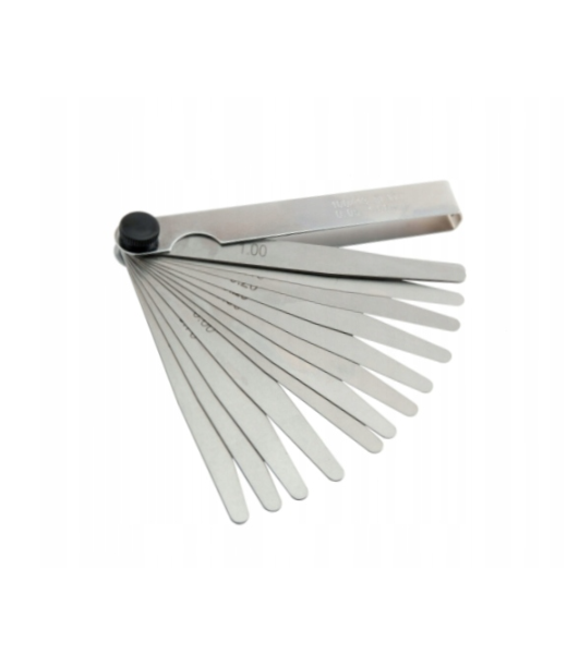 SZCZELINOMIERZ LISTKOWY MIERNIK DO SZCZELIN 0,10 - 1,00mm 10 PŁYTEK