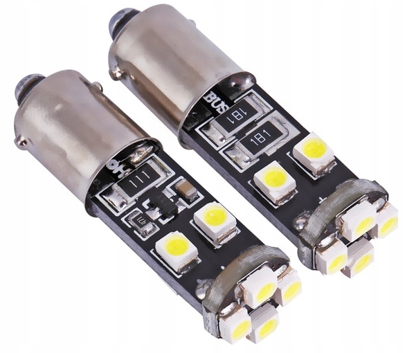 Żarówka LED T4W BA9S 8x SMD 3528 RURKA CANBUS NOWA - obrazek 2