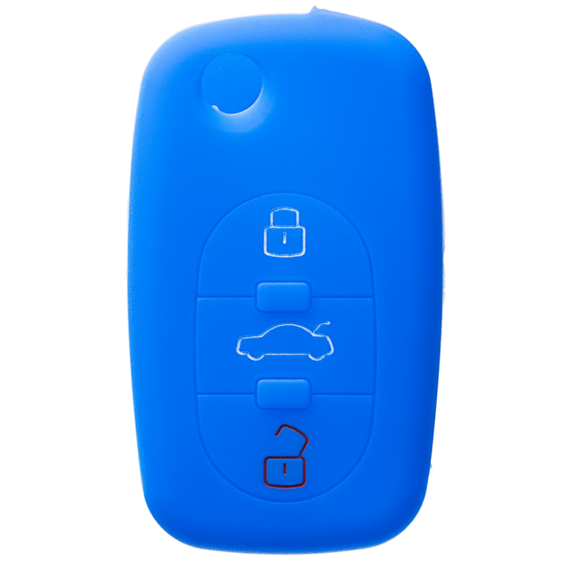 ETUI POKROWIEC SILIKONOWY NA KLUCZYK DO AUDI A2 A3 A4 A6 TT NIEBIESKI