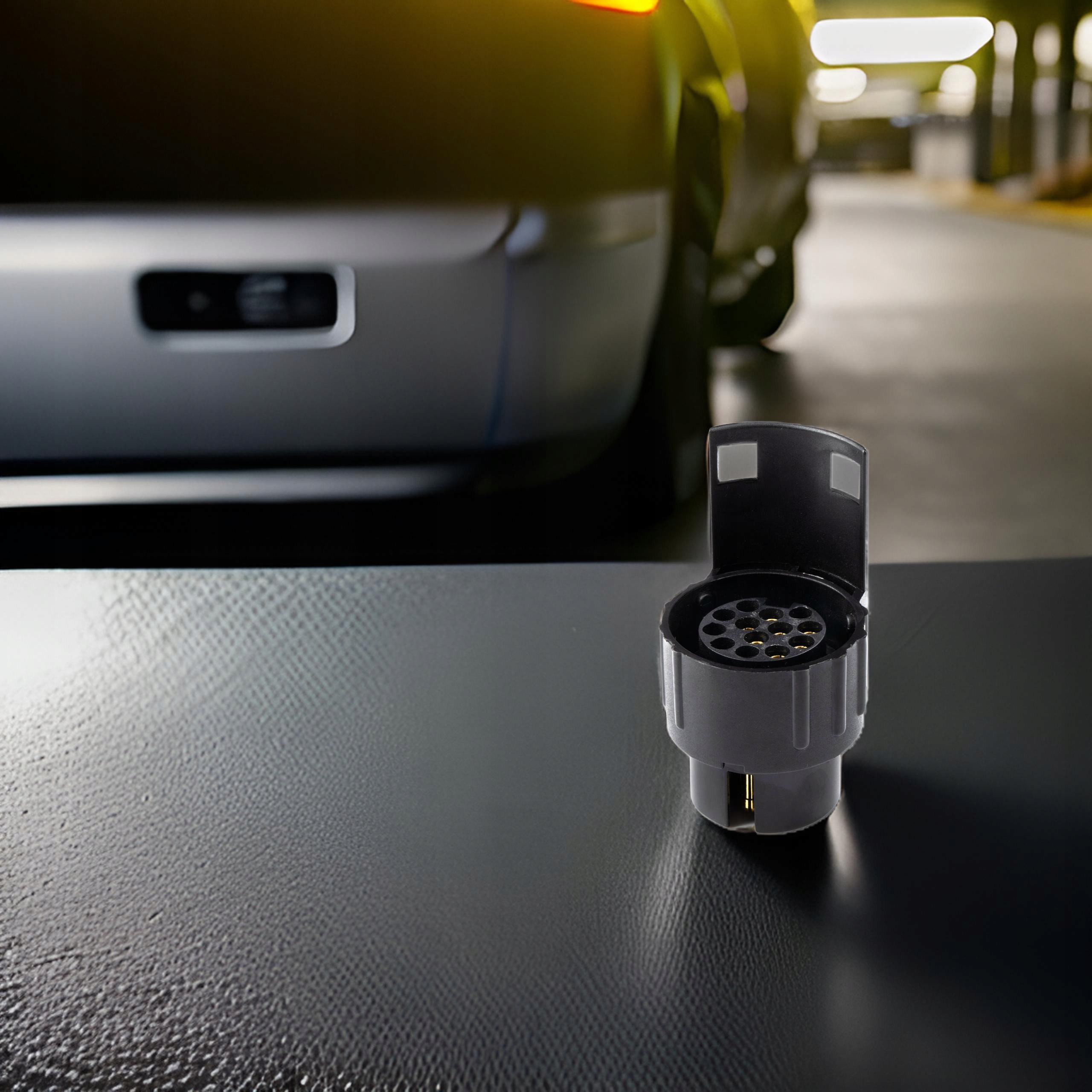 Przejściówka Adapter Redukcja Gniazda Wtyk Hak 7/13 PIN Przyczepy Samochodu - obrazek 3