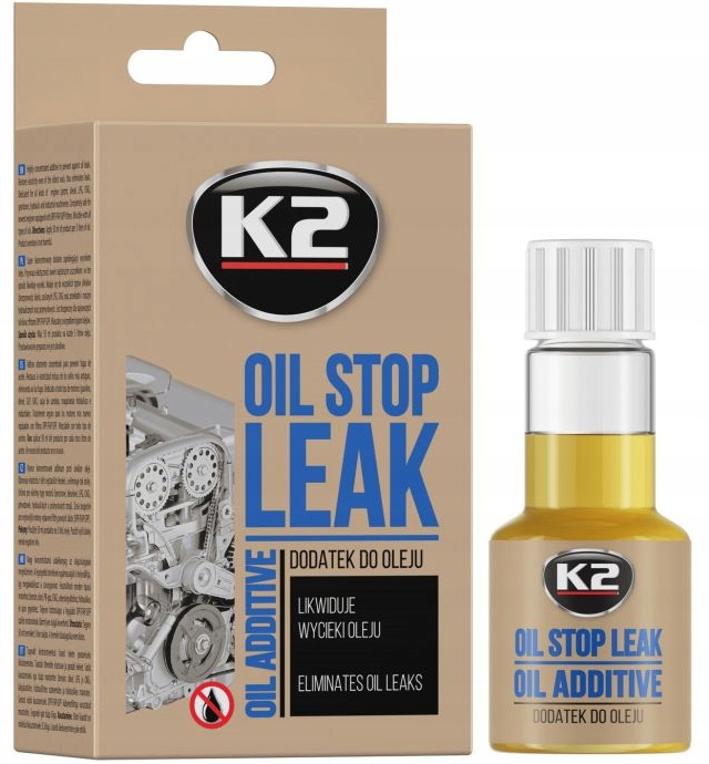K2 OIL STOP LEAK DODATEK DO OLEJU USZCZELNIACZ SILNIKA SKRZYNI BIEGÓW 50ml