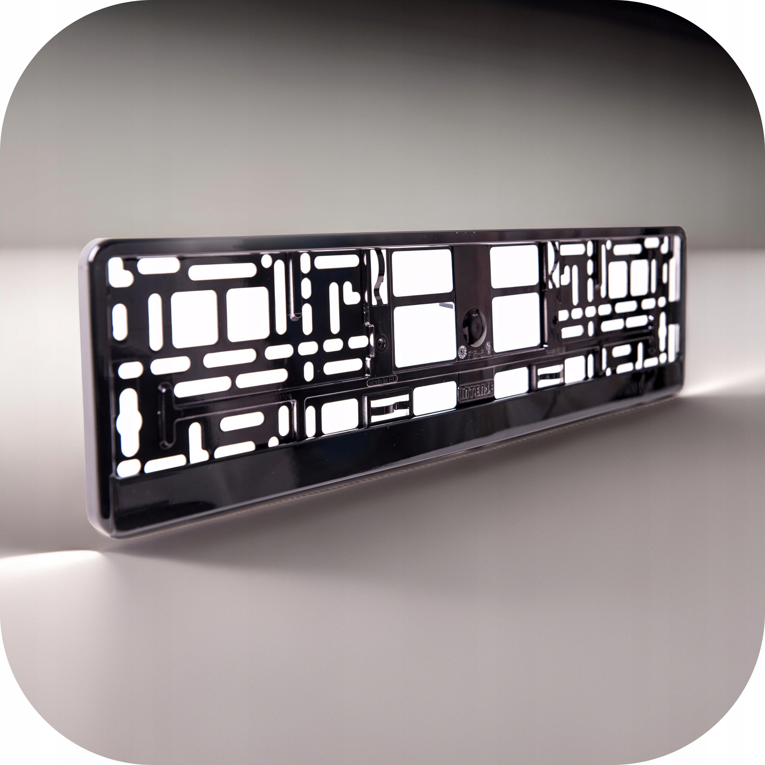 Ramka Tablicy Rejestracyjnej Metalizowana Czarna - obrazek 4