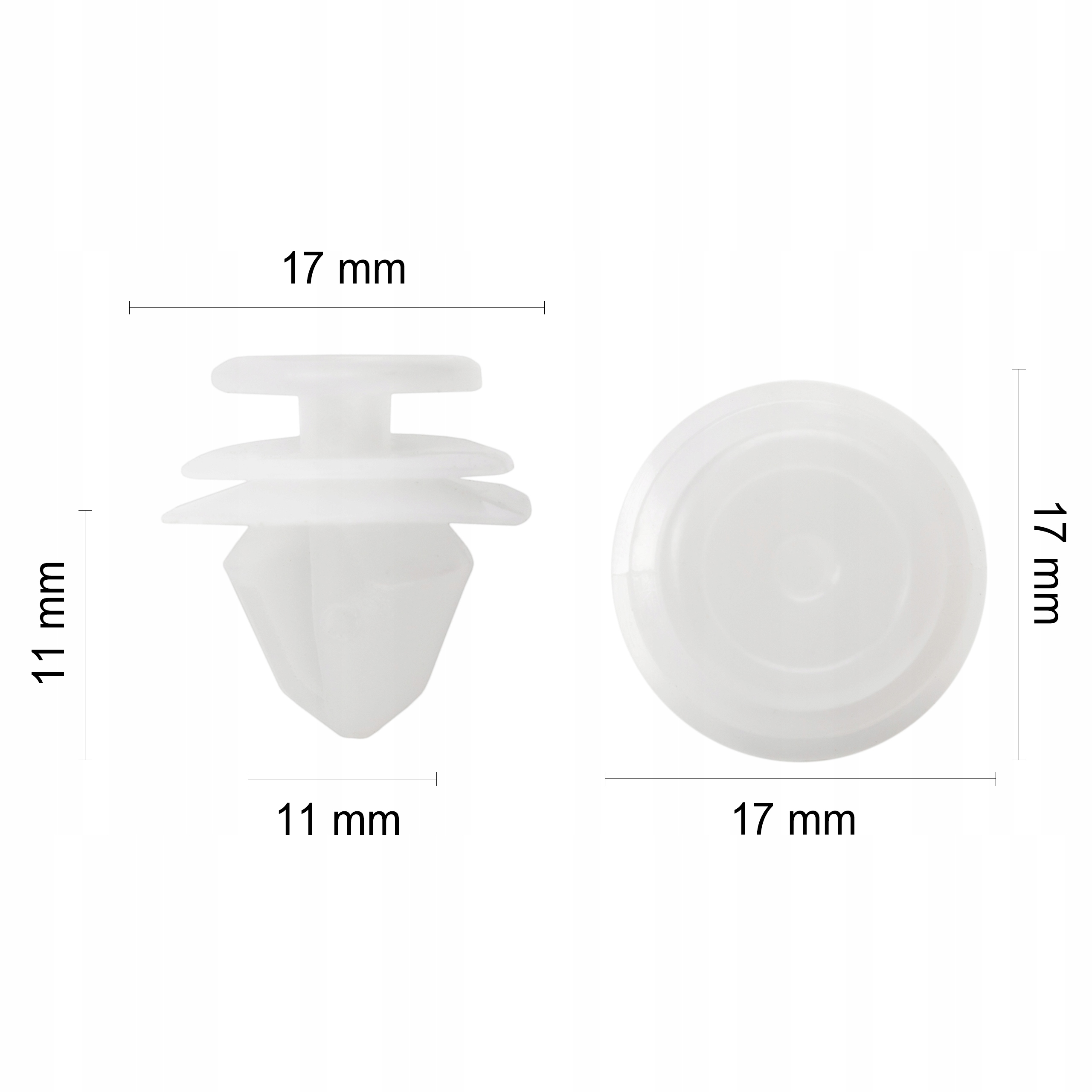 10x SPINKA KOŁEK TAPICERKI DRZWI CITROEN C3 C4 C5 - obrazek 3