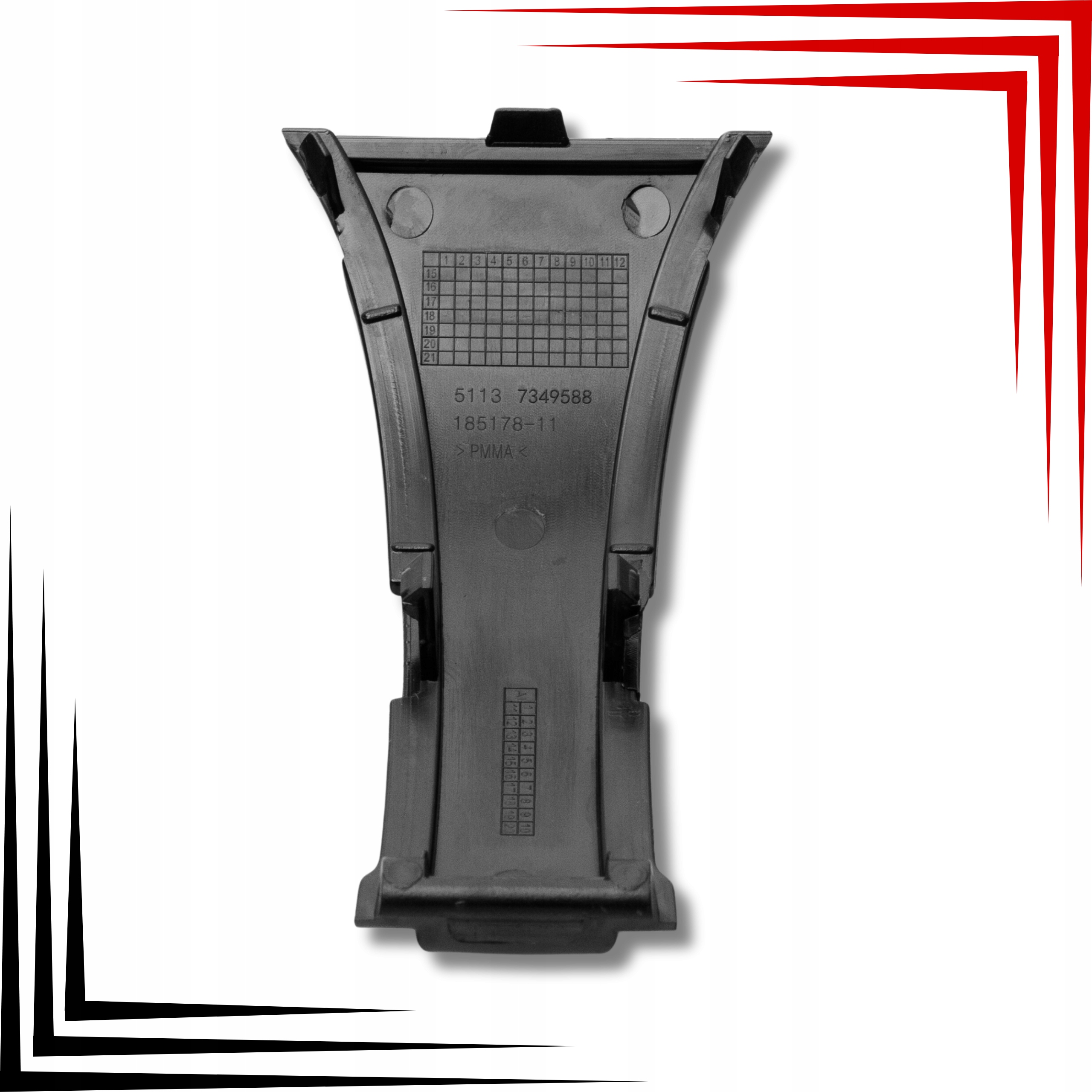 Zaślepka Osłona Wlotu Przedniego Zderzaka BMW Serii 5 G30 G31 51137349586 - obrazek 2