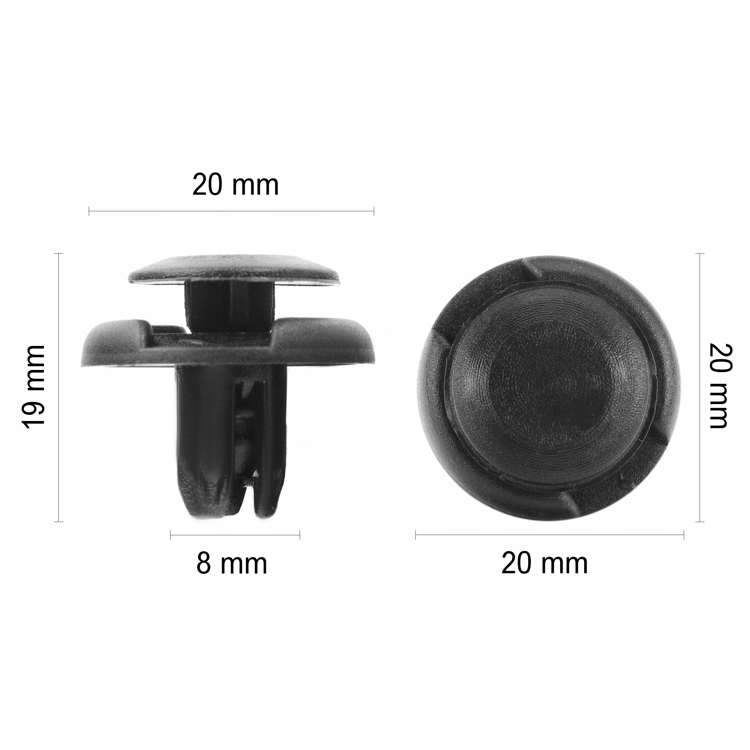 10x KOŁEK SPINKA NADKOLA MITSUBISHI PAJERO GALANT - obrazek 4