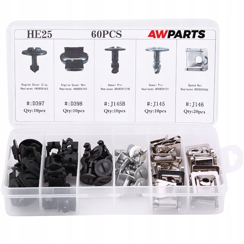 VW SKODA SEAT AUDI ZESTAW SPINEK OSŁONY SILNIKA WKRĘTY ŚRUBY BLASZKI